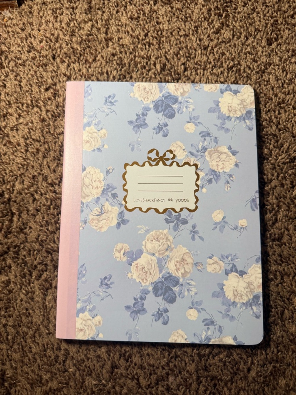 LoveShackFancy x Target Blue Compostion Notebook